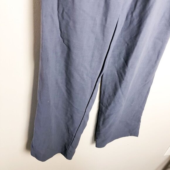 Armani Collezioni High Rise Blue Lightweight Trousers 4 Womens Italian - Picture 8 of 11